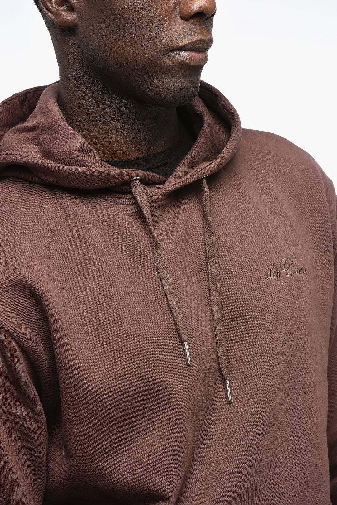 Les Deux Solid Color Hoodie With Patch Pocket men Glamood Outlet