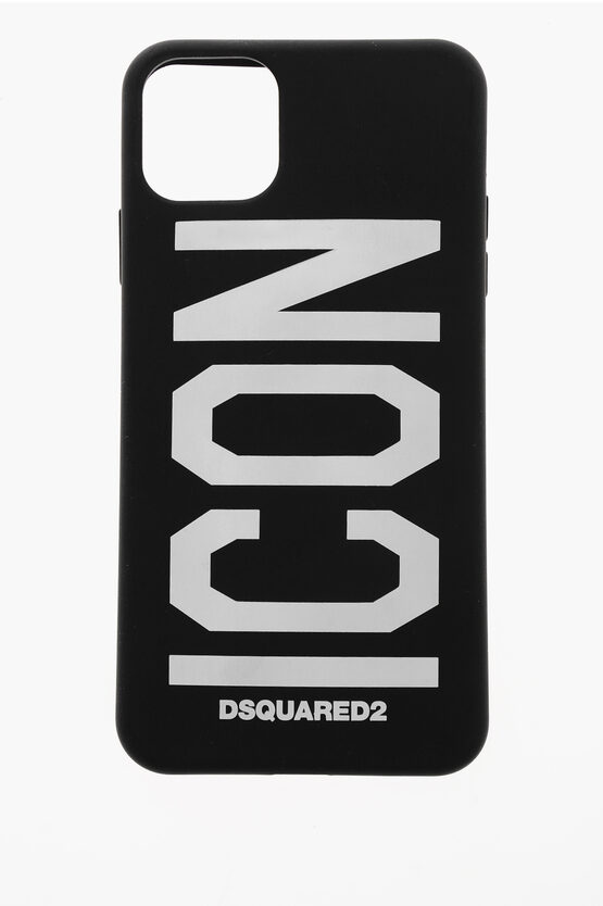 DSQUARED2 SOLID COLOR IPHONE 11 PRO MAX CASE WITH CONTRASTING LOGO