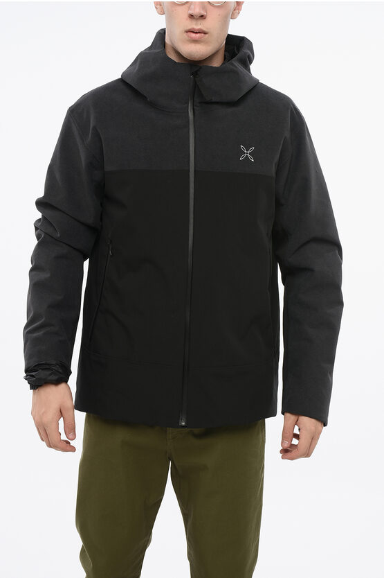 Montura Solid Color Jacket With Ribbed Details In Black