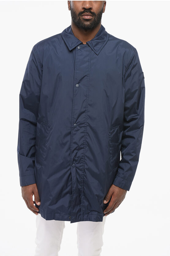 Woolrich Solid Color Jacket With Zip Closure