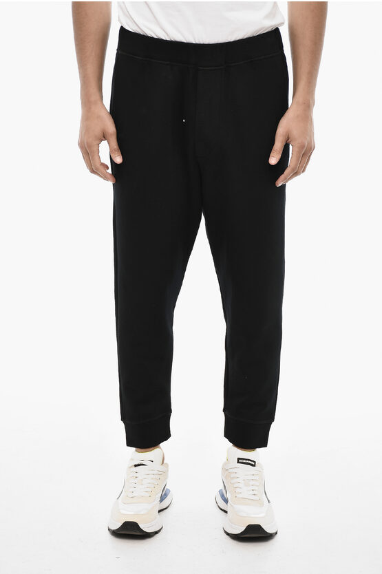 Dsquared2 Solid Color Joggers With Drawstring Waist
