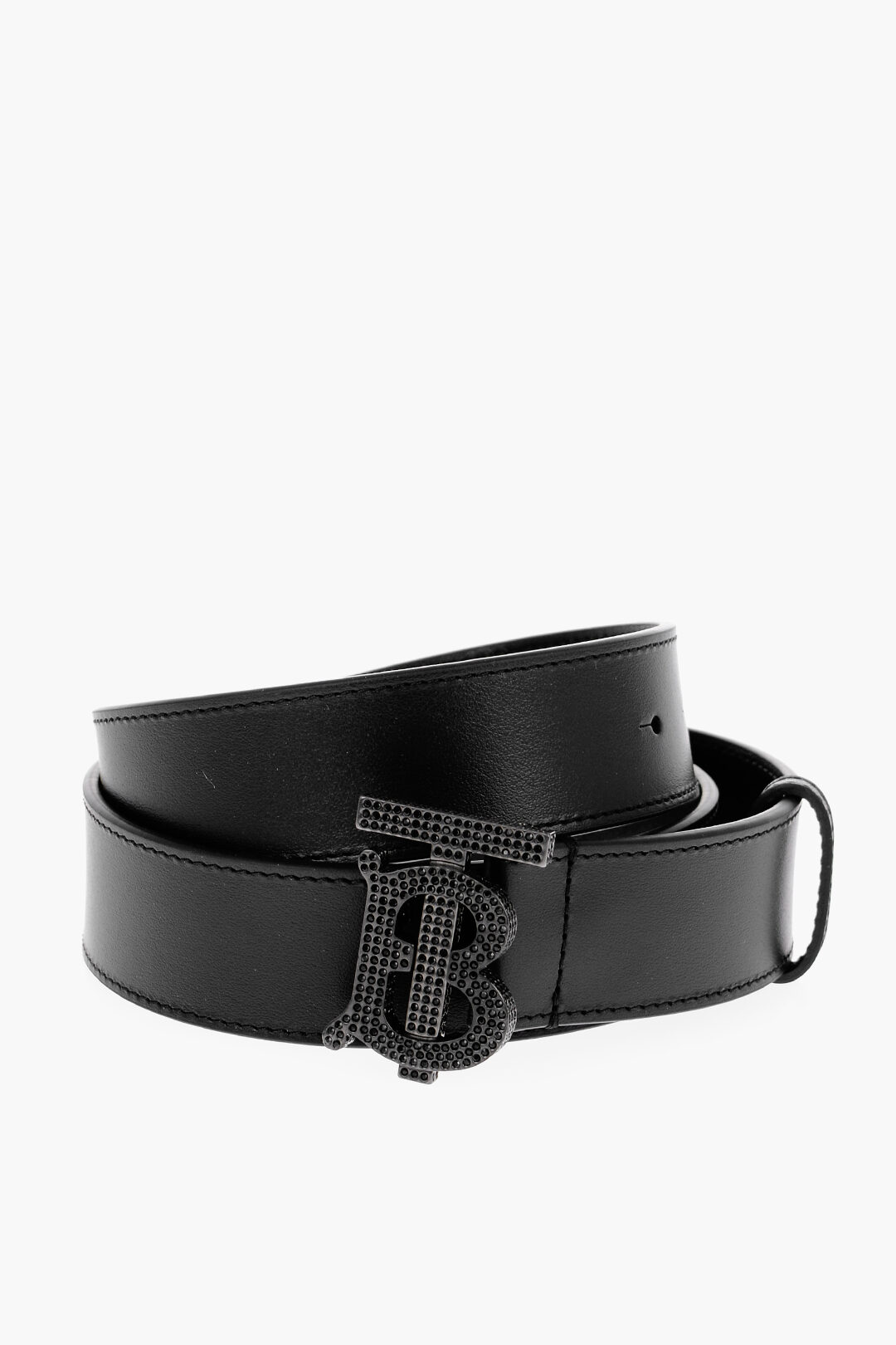 Burberry Solid Color Leather Belt 35mm men Glamood Outlet