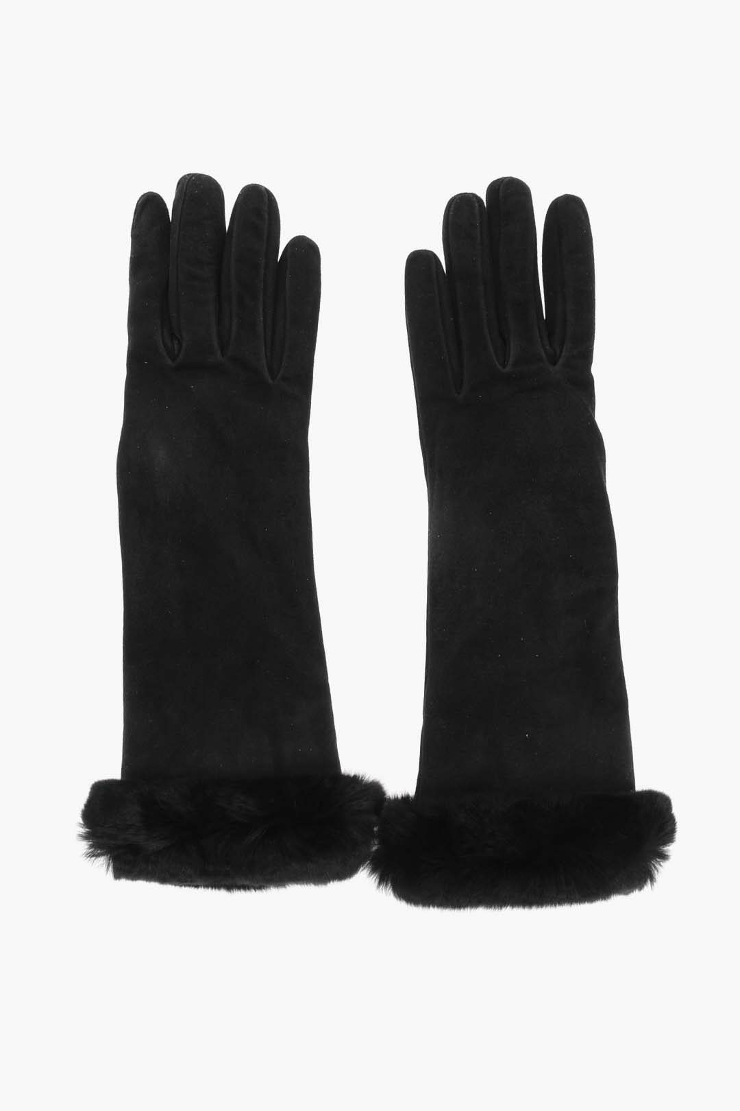 Solid Color Leather Gloves