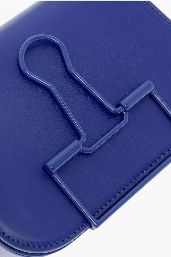 Solid Color Leather SKELETON BINDER Shoulder Bag