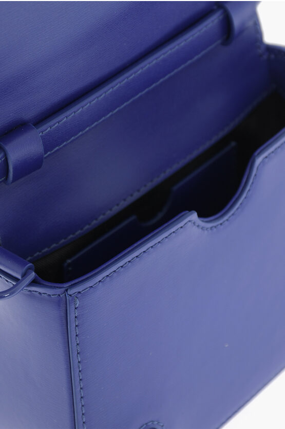 Solid Color Leather SKELETON BINDER Shoulder Bag