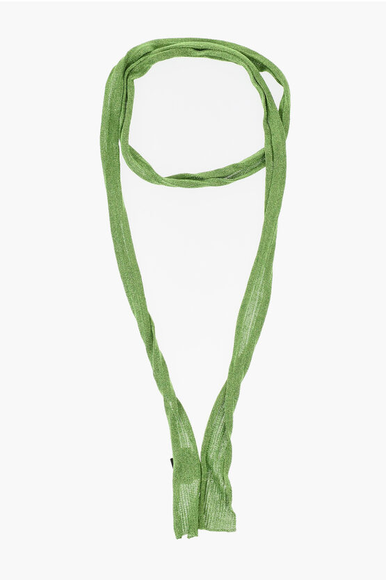 Dsquared2 Solid Color Lurex Slim Foulard