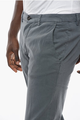 Cruna Single-Pleat Carrot Fit MITTE Pants men - Glamood Outlet