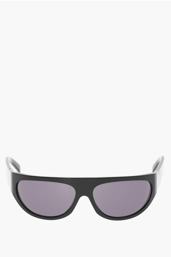 Shop Celine Solid Color Mask Sunglasses