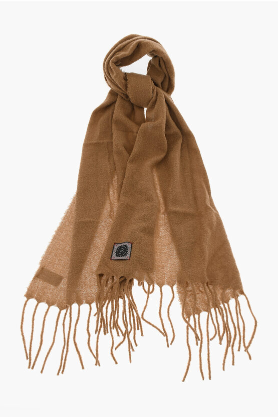 Shop Destin Solid Color Melt Scarf With Fringes