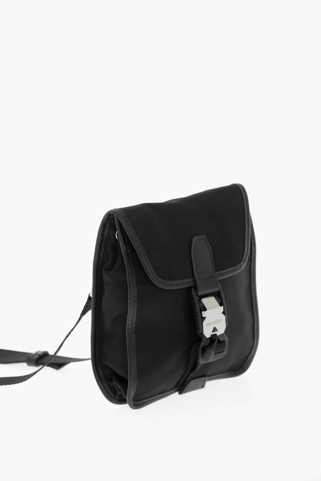 ★TOUT Y EST★ NEIL BARRETT Mini Bag Neil Barrett One EMABS1 Neil Barrett Solid Color Mini Bag with Leather Trims unisex