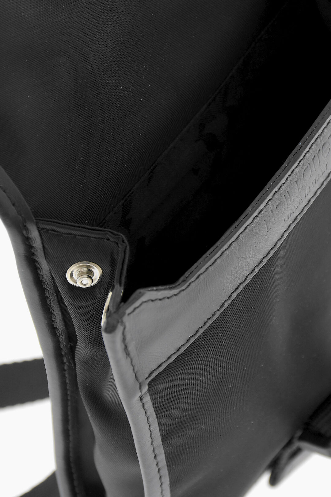 Neil Barrett Solid Color Mini Bag with Leather Trims unisex