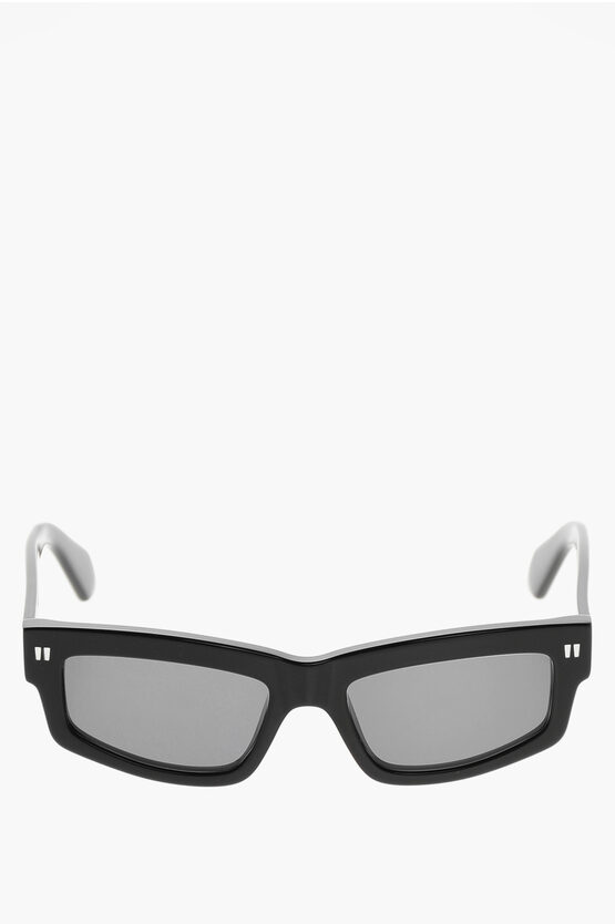 Off-white Solid Color Miramar Rectangular Sunglasses