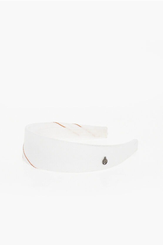 Maison Michel Solid Colour Miwa Hairband In Neutral