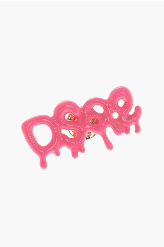 Dsquared2 Solid Color Monogram Brooch