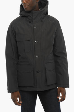 Woolrich Hidden Closure Cotton and Nylon SOUTH BAY Down Jacket