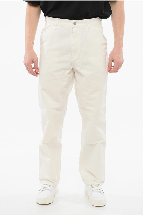 Carhartt Solid Color Newcomb Casualpants With Logoed Button