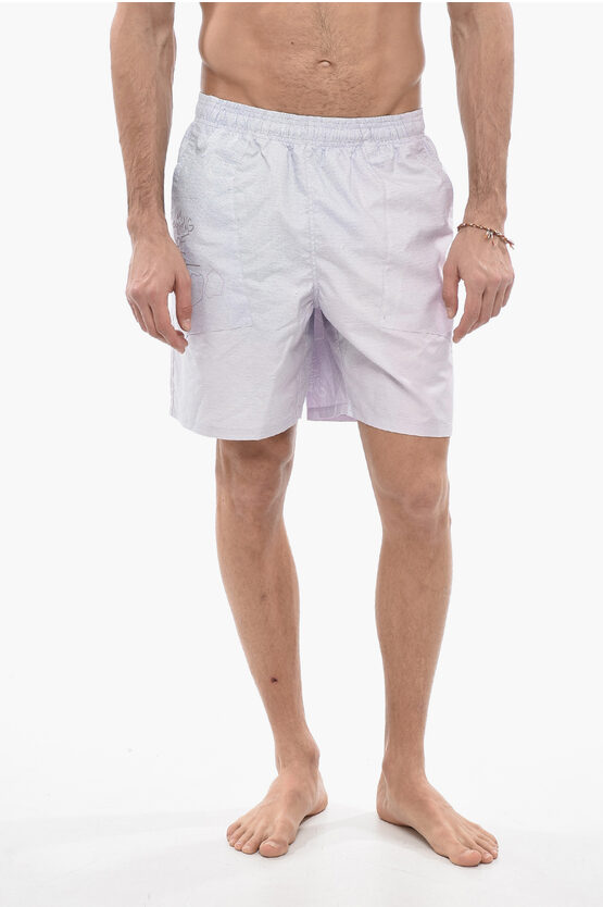 Objects Iv Life Solid Colour Nylon Swim Shorts In White