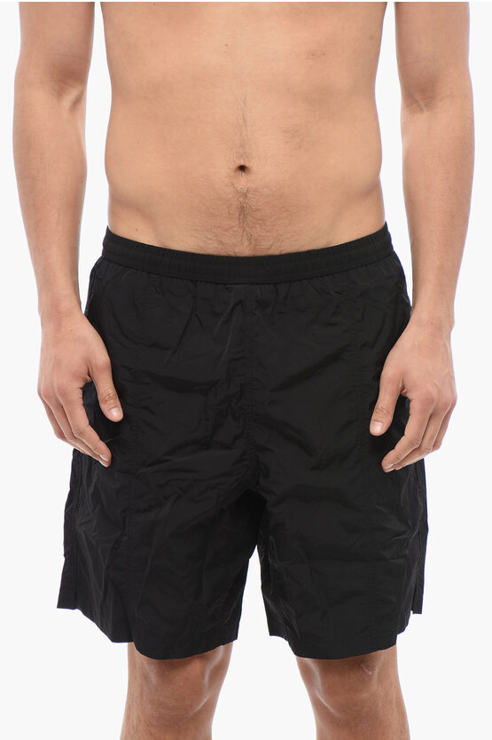 Ami Alexandre Mattiussi Solid Color Nylon Swim Shorts