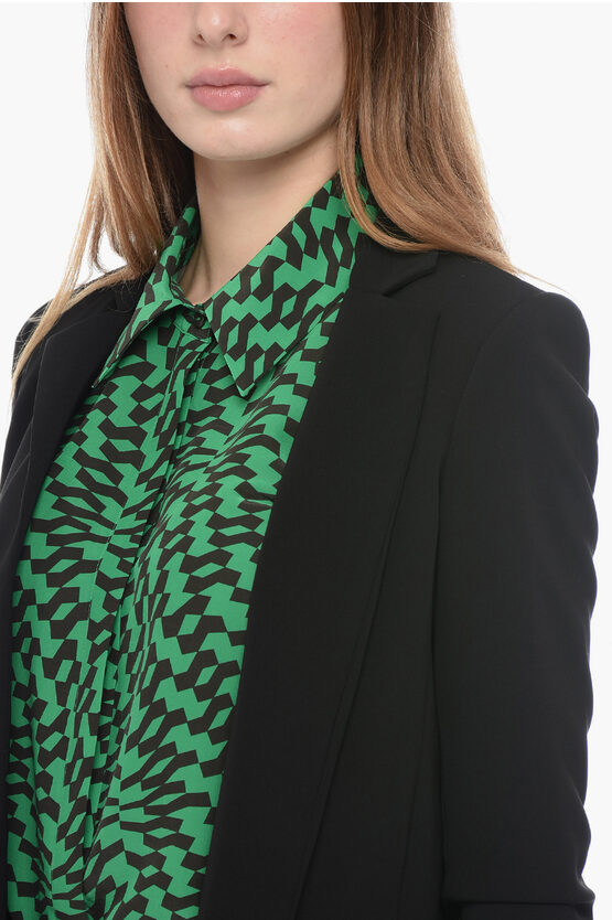 Solid Color Open Front Blazer