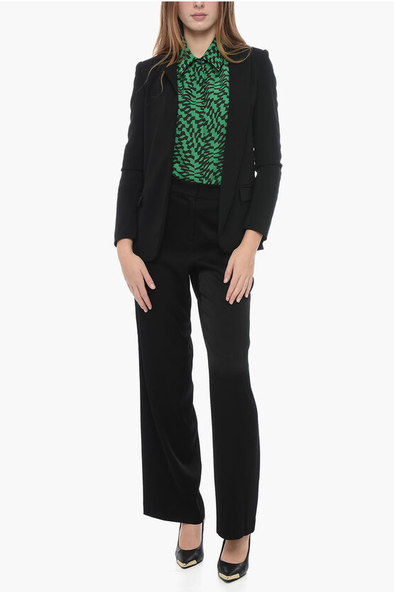 Solid Color Open Front Blazer