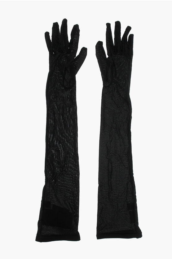 Saint Laurent Solid Color Opera Glovers