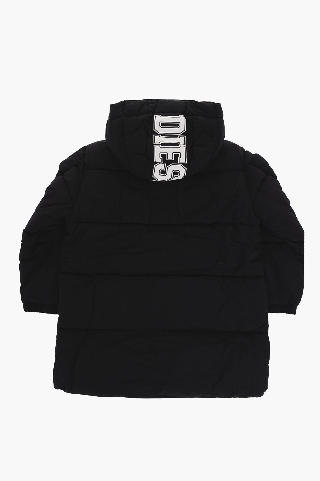 Diesel Kids Solid Color Padded JODIT Jacket with Contrasting Logo