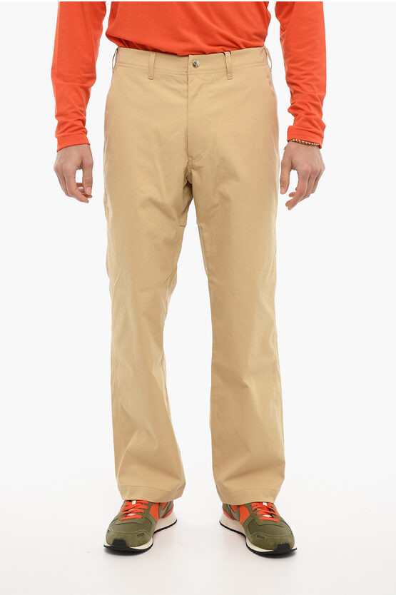 Woolrich Solid Colour Trousers With 4 Pockets In Neutral