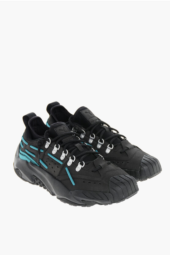 Puma Solid Color Plexus Low-top Sneakers In Black