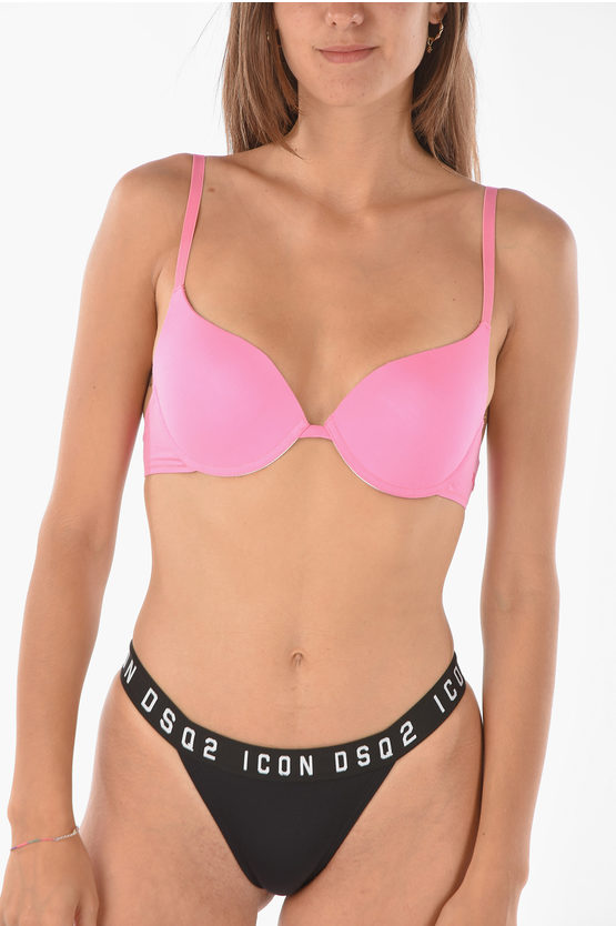 Dsquared2 Solid Color Push-up Bra In Multi
