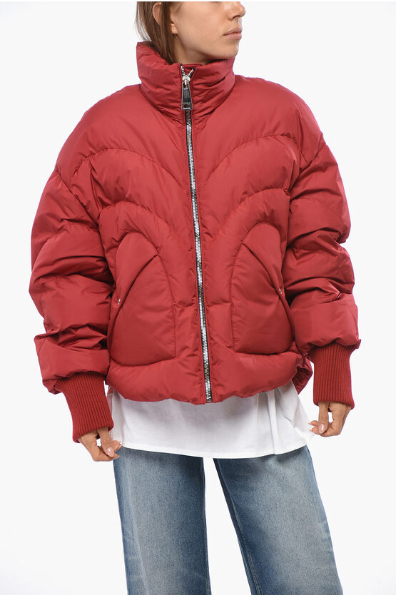 Khrisjoy Solid Color Quilted Corazon Down Jacket