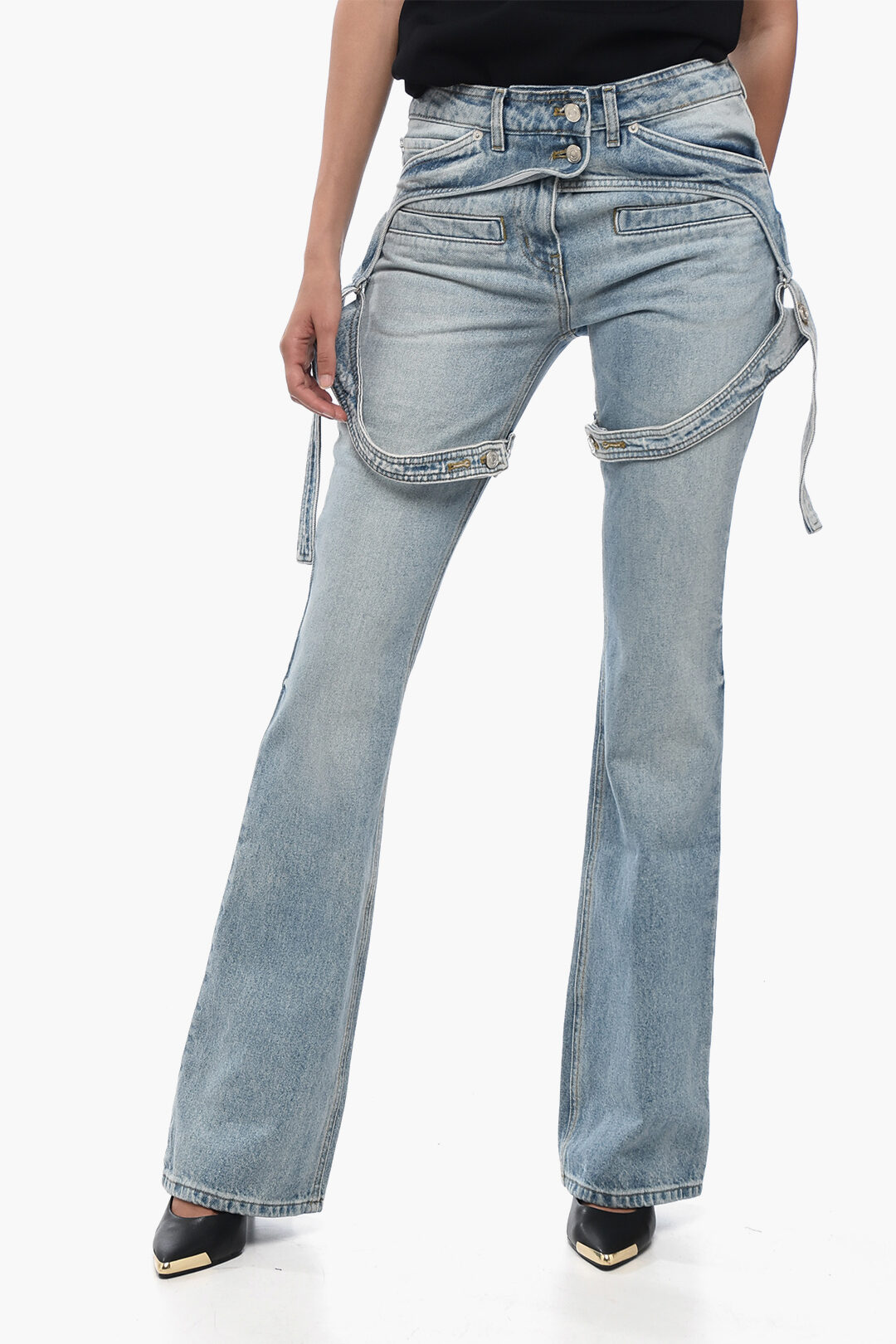【Anyone more】23SS★ [MADE] Oa Layered Strap Sk Bootcut Pt InstaStretch® Legendary Classic Fit Bootcut Jeans
