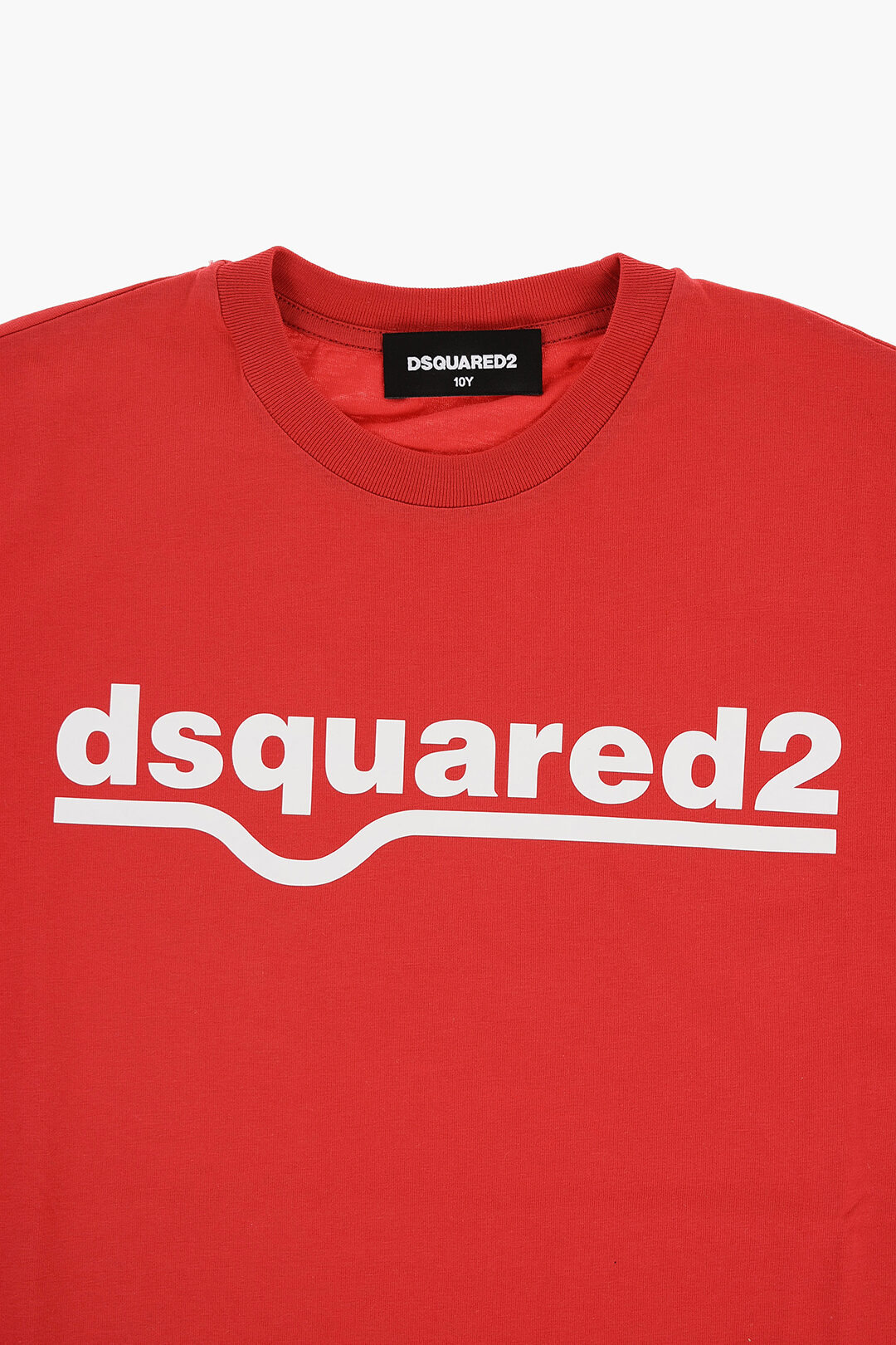 Dsquared2 Kids Solid Color RELAX Crew-neck T-Shirt with Printed