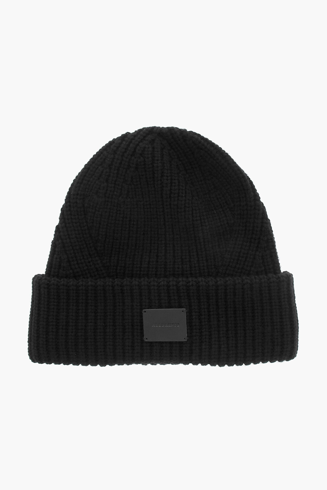 AllSaints Solid Color Ribbed Beanie unisex men women Glamood Outlet