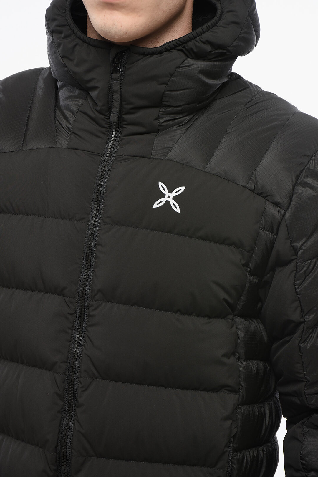 Montura Solid Color Rip Stop Checked Quilted Down Jacket men - Glamood ...
