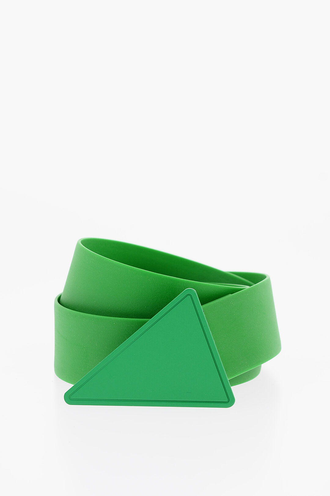 Bottega Veneta Rubber Triangle Belt Buy Bottega Veneta Triangle Logo Buckle Rubber Belt Black  main image 3