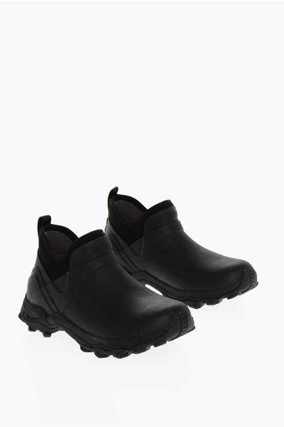 Givenchy Solid Color Rubber Booties In Black
