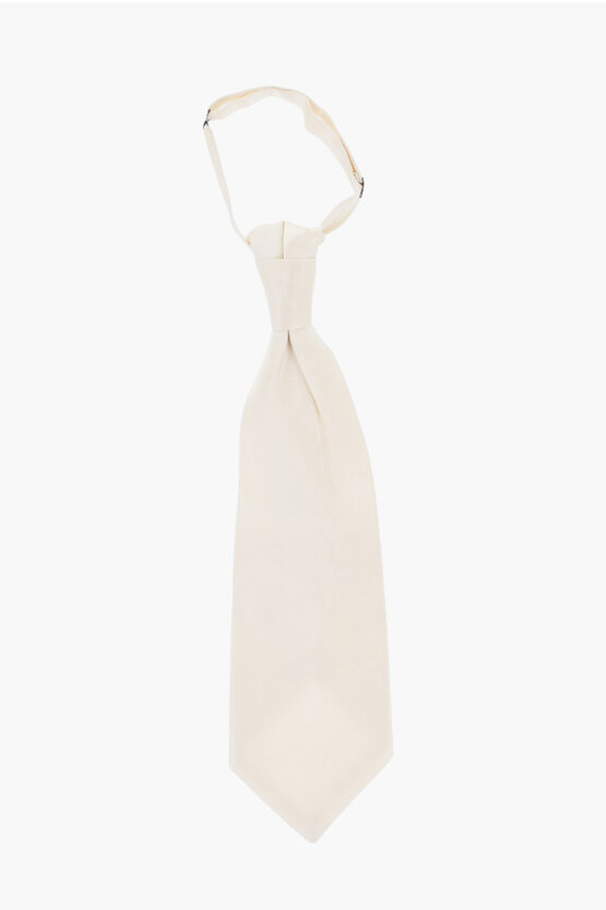 Corneliani Solid Color Satin Ascot Tie