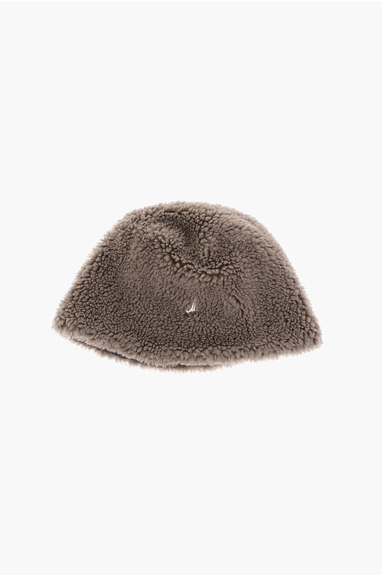 Muhlbauer Solid Color Sherpa Wool Bucket Hat In Gold
