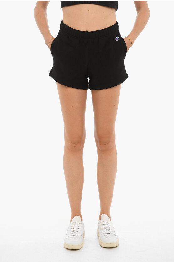 Champion Solid Color Shorts With 2 Pockets In Black