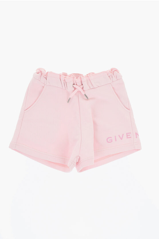 Givenchy Solid Color Shorts With Scalloped Edge