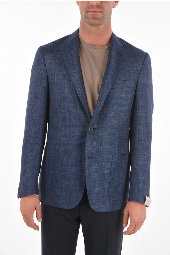 Corneliani Solid color side vents GATE 2-button blazer men - Glamood Outlet