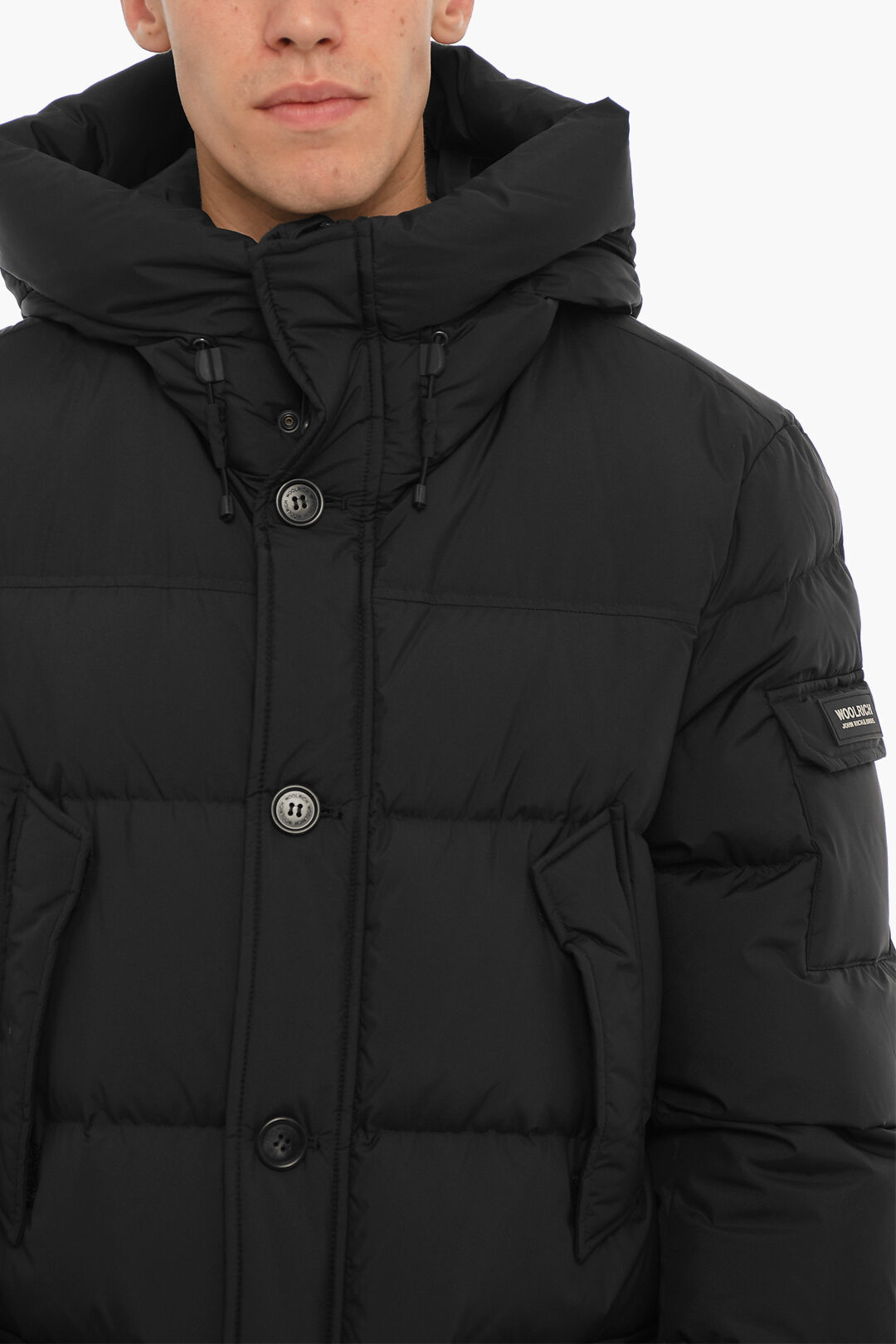 Woolrich Solid Color SIERRA SUPREME Down Jacket with Pocket