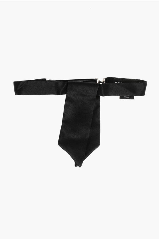 Dsquared2 Solid Color Silk Bow Tie
