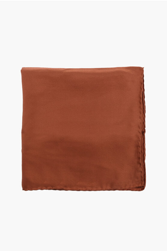 Solid Color Silk Po… - image