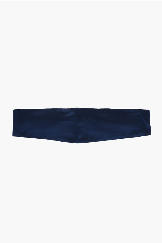 Corneliani Solid Color Silk Sash Belt