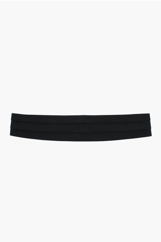 Corneliani Solid Color Silk Sash Belt
