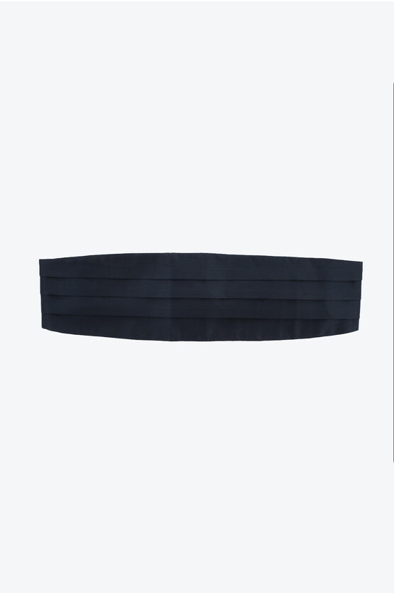 Corneliani Solid Color Silk Sash Belt