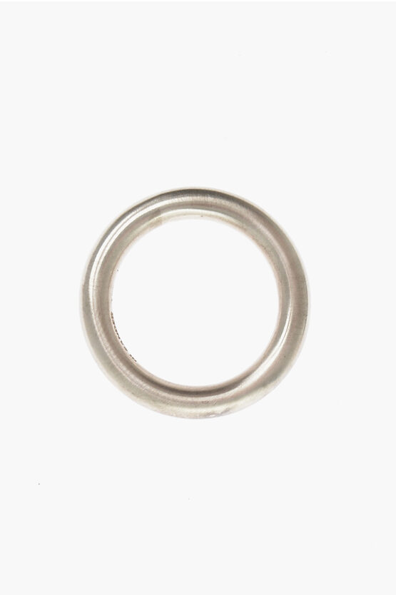 Jil Sander Solid Color Silver Ring In Gold