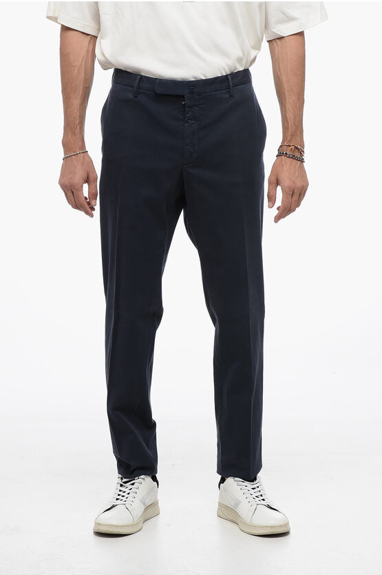 Shop Incotex Solid Color Slim Fit Chino Pants