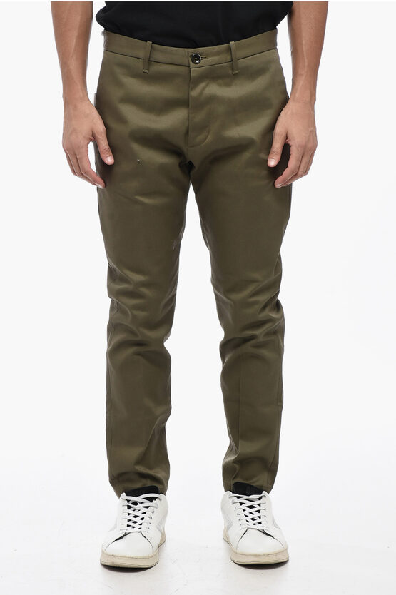 Nine In The Morning Solid Color Slim Fit Pants With Belt Loops